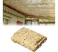 Rete Mimetica Militare 5x20m Rete Mimetica Militare Beige Tenda da Sole per Pergola da Campeggio da Caccia, Rete Ombreggiante per Giardino