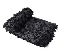 Rete Mimetica Nera per Decorazione Interni, Rete Camouflage Tattica per Caccia, Rete Ombreggiante Resistente alle Intemperie per Esterni e Eventi(4.0x10.0m)