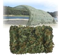 Rete mimetica per giungla, rete mimetica rinforzata, 4 x 4 m, ignifuga, stampata su entrambi i lati, per campeggio, caccia, tiro, tenda, decorazione per feste all'aperto