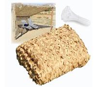Rete Mimetica per Protezione Solare, Reti Mimetica Deserto per la Decorazione del Giardino CacciaTiro, 1x2m 1.5x4m 2×3 3×3.5m 4×6m 5x5m Mimetico Copertura Militare(1.5x2(m))