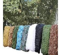 Rete Mimetica Protezione Solare Varie Misure e Colori Frangivista Reti Mimetiche per 3x4m 4x6m Caccia Telo Mimetico Nascondersi Ombra Giardino Tempo Libero Campeggio Feste 5 * 9m Verde