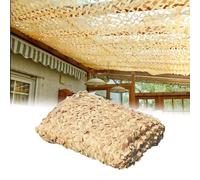 Rete mimetica Sabbia 6 x 22 m 210D Reinforced Camouflage Net Velo Militare, Rete Camo per Sole Esterni Tema Partito Decorazione Auto Copre
