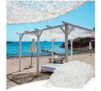 Rete Mimetica,Tenda Militare Camouflage Net,Telo Mimetico,Rinforzata Reticolato da Camuffamento, per Caccia Decorazione Ombra Nascondersi Coperture,6X8m/19.69x26.25ft