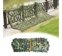 Rete Mimetica Verde 2m, 4m, 6m, 8m, 10m, 12m, 20m, 36m, 45m, 60m Reticolato da Camuffamento Militare Camo Net per Decorazione Paesaggio Boschivo Caccia Campeggio(1X1 M)