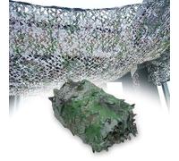 Rete mimetica Woodland 2 x 9 m Forest & Army Camouflage per caccia campeggio all'aperto protezione solare copertura paesaggistica durevole e leggera