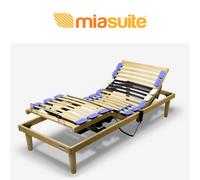 RETE MOTORIZZATA ELETTRICA TUTTO LEGNO DOGHE DI FAGGIO REGOLABILI TELECOMANDO