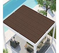 Rete Ombreggiante 1.2 x 1.8 m Resistente alle Intemperie Rettangolare Vela Sole Ombreggiante Permeabile Facile da Installare per Giardino esterno cortile patio, Marrone