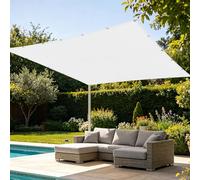 Rete Ombreggiante 1 x 2.2 m Protezione UV Tenda da Sole Parasole Leggera e Resistente per Giardino, Patio, Pergola, Giardino, Cortile, Bianco