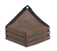Rete Ombreggiante 100 x 115 cm Antistrappo e Protezione Solare Privacy Pulisce Facilmente Rete Parasole per Giardino per Fiori Colture Serre Posto Auto Coperto Piscina, Marrone