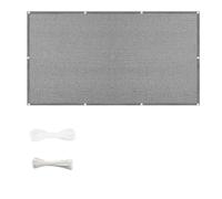 Rete Ombreggiante 110 x 110 cm in HDPE Anti-Uv Divisorio Parasole Paravento Protezione Privacy Respirante Copri Balcone per Recinzioni Ringhiera Terrazzo, Grigio