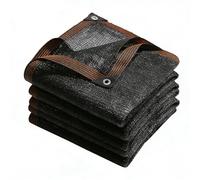 Rete Ombreggiante 190 x 720 cm Rete Parasole Resistente Ai Raggi Uv, Traspirante, Antistrappo Tessuto di Ombreggiatura per Colture Serre Esterno Giardino, Nero