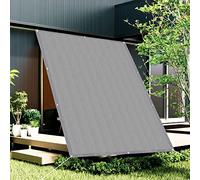 Rete Ombreggiante 2.8 x 5.5 m Frangivento Anti-UV HDPE Parasole Esterno Traspirante con Fascette e funi per Giardino esterno cortile patio, Grigio