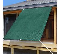 Rete Ombreggiante 2 x 2.5 m Resistente alle Intemperie Telo Parasole Schermo Privacy Permeabile Facile da Installare per balconi recinzioni, Verde