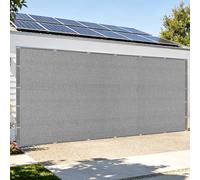 Rete Ombreggiante 210 x 360 cm Protezione UV Tenda da Sole per Esterno Giardino Leggera e Resistente per Esterno, Giardino, Balcone, Terrazzo, Grigio Chiaro