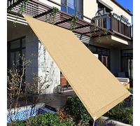 Rete Ombreggiante 3 x 5 m Resistente alle Intemperie Tenda a Vela Parasole Rettangolare Permeabile Facile da Installare per Giardino esterno cortile patio, Giallo sabbia