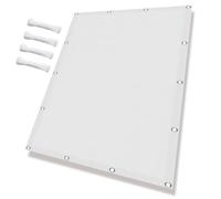 Rete Ombreggiante 320x330cm con Protezione 98% Uv, Idrorepellente e Antivento, Robusto e Stabile Tenda Parasole Terrazze per Esterno, Giardino, Terrazzo, Balcone, Bianco