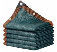 Rete ombreggiante 85% con occhielli, verde scuro, 11 x 18 m, resistente ai raggi UV, per serre, balconi, terrazze, giardini, protezione delle piante, pollaio, isolamento