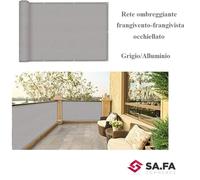 RETE OMBREGGIANTE 95% GRIGIO OCCHIELLATO FRANGIVENTO RECINZIONE FRANGIVISTA