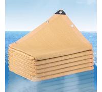 Rete ombreggiante 97% di alta qualità, per patio, giardino e serra, traspirante, resistente ai raggi UV, con occhielli, leggera e resistente, 2 x 2 m, protezione solare