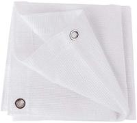 Rete Ombreggiante A Maglia Fine con Occhielli, Che Blocca L'80% Dei Raggi Solari | Vela Ombreggiante Bianca per Serra, Giardino, Protezione Di Piante E Fiori