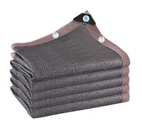 Rete ombreggiante al 95% con occhielli, traspirante, impermeabile, antivento, tessuto per piante, fiori, colture e serre (5 x 19 m), colore grigio