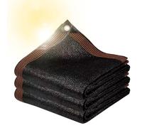 Rete ombreggiante all'80% con occhielli per serra, campeggio, auto e giardino, protezione dai raggi UV, 6 x 6 m, rete di protezione solare per balcone
