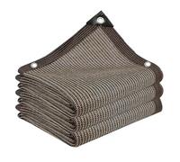 Rete ombreggiante all'85%, in rete marrone, traspirante, per feste, per patio, piante, fiori, pollai, auto, 1 x 2 m, 2 x 3 m, 3 x 4 m, 4 x 5 m, 5 x 6 m, 6 x 7 m, 7 x 8 m, 8 x 9 m, 9 x 10 m, 10 x 11 m