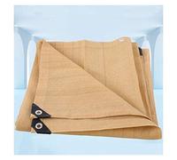 Rete ombreggiante beige, protezione solare, bordo ispessito con occhiello, protezione UV per giardino di animali domestici in balcone giardino finestra (dimensioni: 2 x 4 m) ()