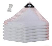 Rete Ombreggiante Bianca 50%,Telo Parasole con Occhielli, 1.5m 2 2.5m 3.5m 5m 6m 7m 8m Traspirante Rete Protezione Solare Anti UV per Giardino, Balcone, Pergola(2.5mx4.0m)