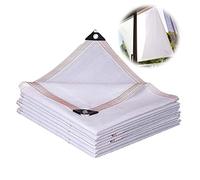 Rete ombreggiante bianca per serre e balconi, protezione UV 90%, con occhielli, disponibile in 1 x 2 m, 2 x 2 m, 2 x 3 m, 4 x 5 m, 6 x 8 m, resistente tenda da giardino
