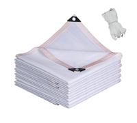 Rete ombreggiante bianca,Telone Ombreggiante 60% con occhielli,Rete Parasole da giardino,Telo Ombreggiante Occhiellato da esterno 1x12m 2x5m 3x4m 4x16m 7x20m 8x9m(1x13m)