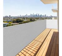 Rete Ombreggiante con Occhielli 1.6 x 6.5 m Protezione UV Tenda da Sole per Esterno Giardino Terrazzo Corda Inclusa per Esterno, Giardino, Balcone, Terrazzo, Bianco