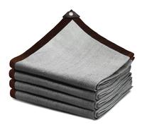 Rete ombreggiante con occhielli, 1 x 2 m, piccola tenda da sole, rete ombreggiante permeabile all'aria, rete antivento e permeabile all'acqua, da giardino