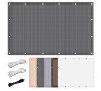 Rete Ombreggiante con Occhielli 1 x 3 m Robusto e Stabile Telo Ombra per Giardino Antivento Antistrappo per Giardino Pergola Piante da Patio, Grigio Scuro