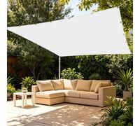 Rete Ombreggiante con Occhielli 2.3 x 2.5 m Solare Tenda da Sole per Esterno Leggera e Resistente per Giardino, Patio, Pergola, Giardino, Cortile, Balcone, Terrazza, Bianco