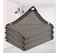 Rete Ombreggiante con Occhielli 2.50x4.00 Telo Parasole per Esterni Telo Ombra Ombra 90% Protezion Raggi UV Tessuto Ombreggiante per Balconi Terrazza Tetti Giardino,brown-5x6m