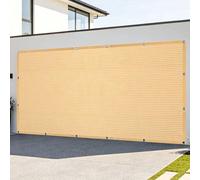 Rete Ombreggiante con Occhielli 2.6 x 6.5 m Solare Rettangolare Protezione con Occhielli per Giardino, Patio, Pergola, Giardino, Cortile, Color Crema
