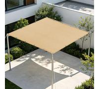 Rete Ombreggiante con Occhielli 2 x 6.5 m Solare Tenda da Sole per Esterno Corda Inclusa per Esterno, Giardino, Balcone, Terrazzo, Giallo sabbia