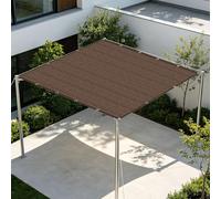 Rete Ombreggiante con Occhielli 6.5 x 7 m Solare Tenda da Sole per Esterno Corda Inclusa per Esterno, Giardino, Balcone, Terrazzo, marrone