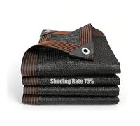 Rete Ombreggiante con Occhielli, 75% Tenda da Sole Protezione UV e Antivento, Tenda Parasole Traspirante per Serre, Giardini, Pergolati, Balconi e Pollai(4.5 x 8m)