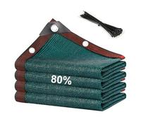 Rete ombreggiante con occhielli 80% protezione UV frangivento per serre da giardino parasole per piante 5 x 10 m copertura per baldacchino esterno