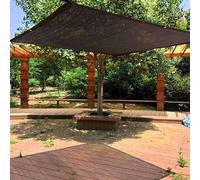 Rete Ombreggiante con Occhielli Rotonda Telo Tenda Ombreggiante Esterno Tessuto Ombreggiante Beige Protezione Raggi UV 90%-95% per La Privacy Giardino Patio Frangivento,black-6x8m