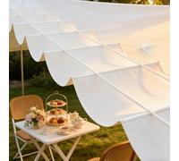 Rete Ombreggiante con Occhielli, Telo Frangisole Beige 90% Protezione Angolare, Protettiva Pesante per Patio, Pergolato, Giardino, Posto Auto e Privacy Esterna(Beige,5x20ft)