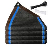 Rete Ombreggiante con Occhielli, Telo Ombra per Esterno, Privacy Schermo Nero 90% Anti-UV per Recinzione, Giardino, Balcone, Terrazza e Pergola(black,4x5m)