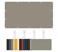 Rete ombreggiante con protezione UV, 190 x 300 cm, resistente, resistente alle intemperie, con corde, per patio, cortile, prato e attività all'aperto, colore cachi