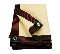 Rete Ombreggiante da Giardino 100 x 115 cm Protezione Solare, Resistente Ai Raggi UV Telo Coprente Traspirante Tessuto di Ombreggiatura per Colture Serre Esterno Giardino, Color Crema