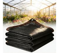 Rete Ombreggiante da Giardino 360 x 730 cm Traspirante 90% Protezione Solare, Protezione Uv, con Occhielli Panno per Ombre Esterno per Piante Serra Fienile Canile, Nero