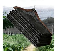 Rete Ombreggiante da Giardino 740 x 850 cm Rete Parasole Resistente Ai Raggi Uv, Traspirante, Antistrappo Panno Ombreggiante per Esterni per Piante Serra Fienile Canile, Nero
