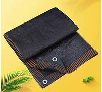 Rete ombreggiante da giardino con occhielli per patio, anti-invecchiamento, copertura in rete traspirante per giardino/balcone/cortile, dimensioni personalizzabili, colore nero, 4 x 8 m