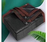 Rete ombreggiante da giardino con occhielli per patio in rete traspirante, rete ombreggiante per esterni, rete per ombreggiatura, telone a rete, pergolato, rete per la privacy, nera, 4 x 6 m